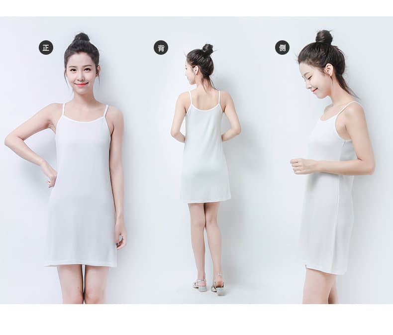 ペチコート シンプル肌触りペチコートワンピース