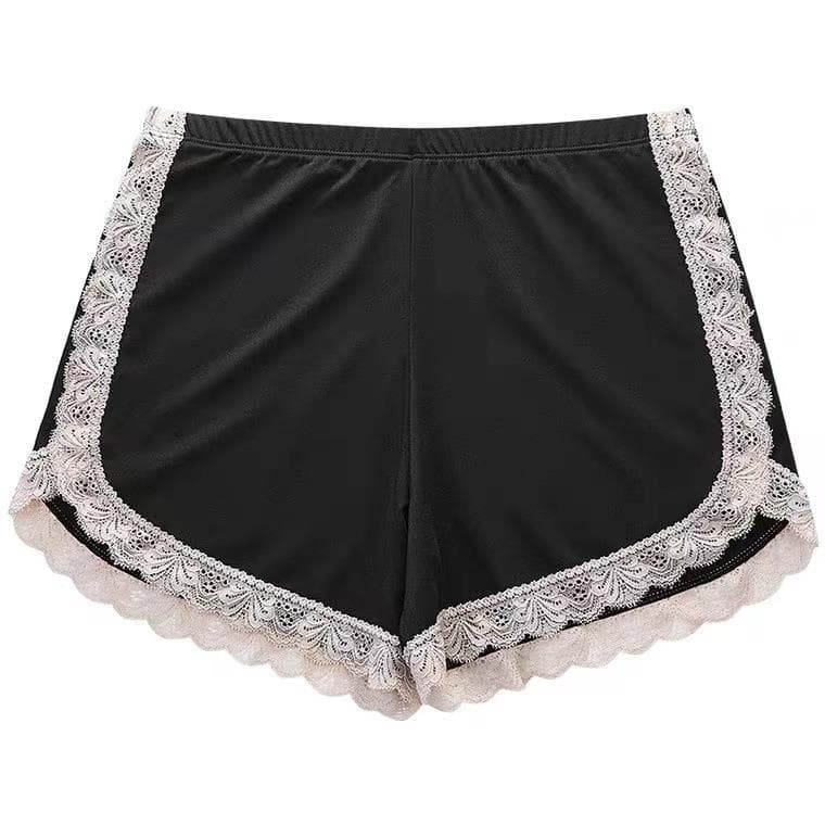 ペチコート キュロット レース縁取りぺチコートキュロット