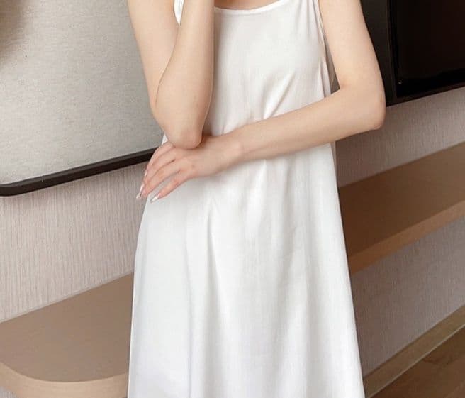 ペチコート ワンピース 優美なキャミソールペチコートワンピース