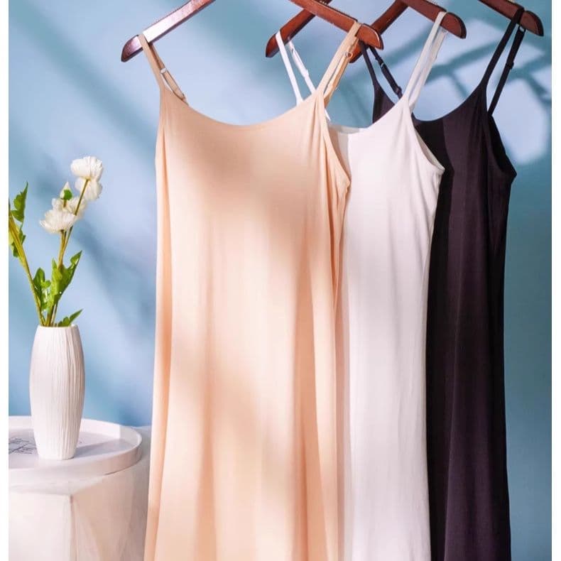 ペチコート なめらかキャミペチコートワンピース