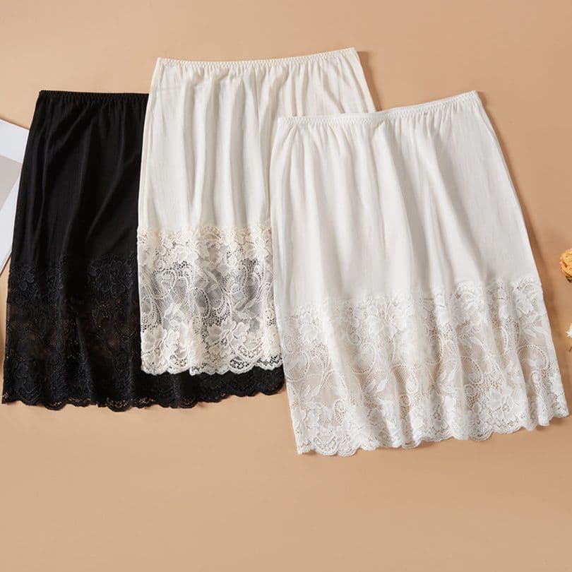 ペチコート 優美花レース裾ペチコート