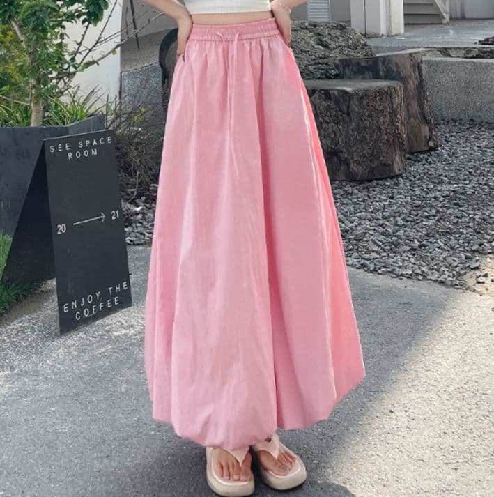 ふんわりバルーンシルエットロング丈ペチコート