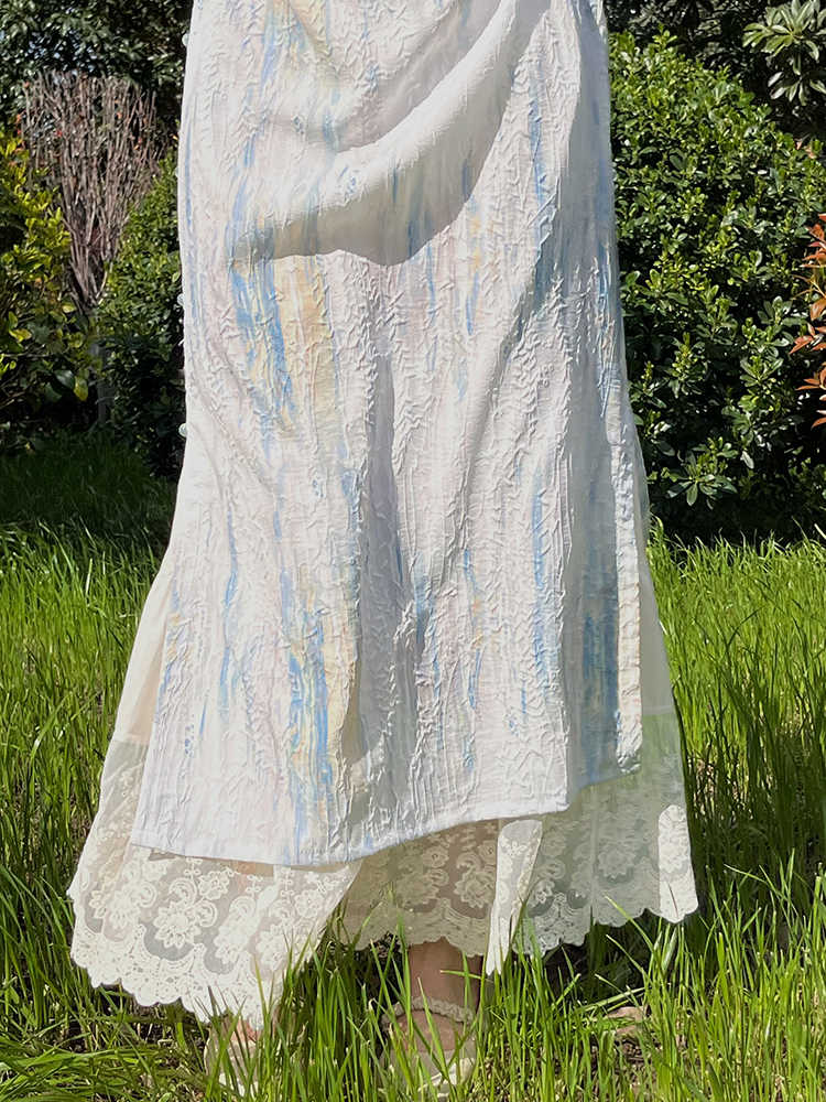 ペチコート レース 優美な花刺繍レースペチコート