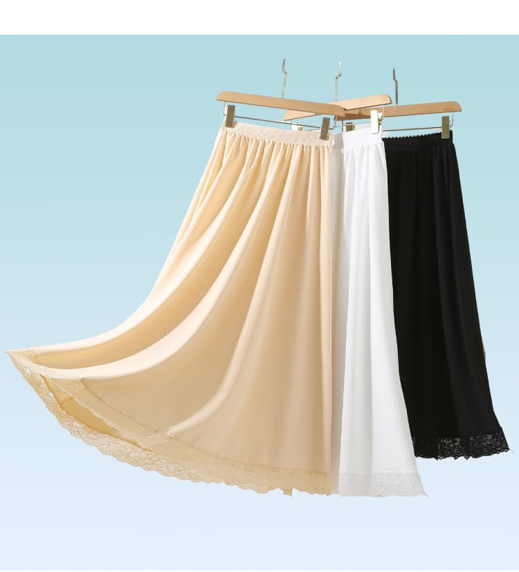 ペチコート レース縁取り優美ペチコート