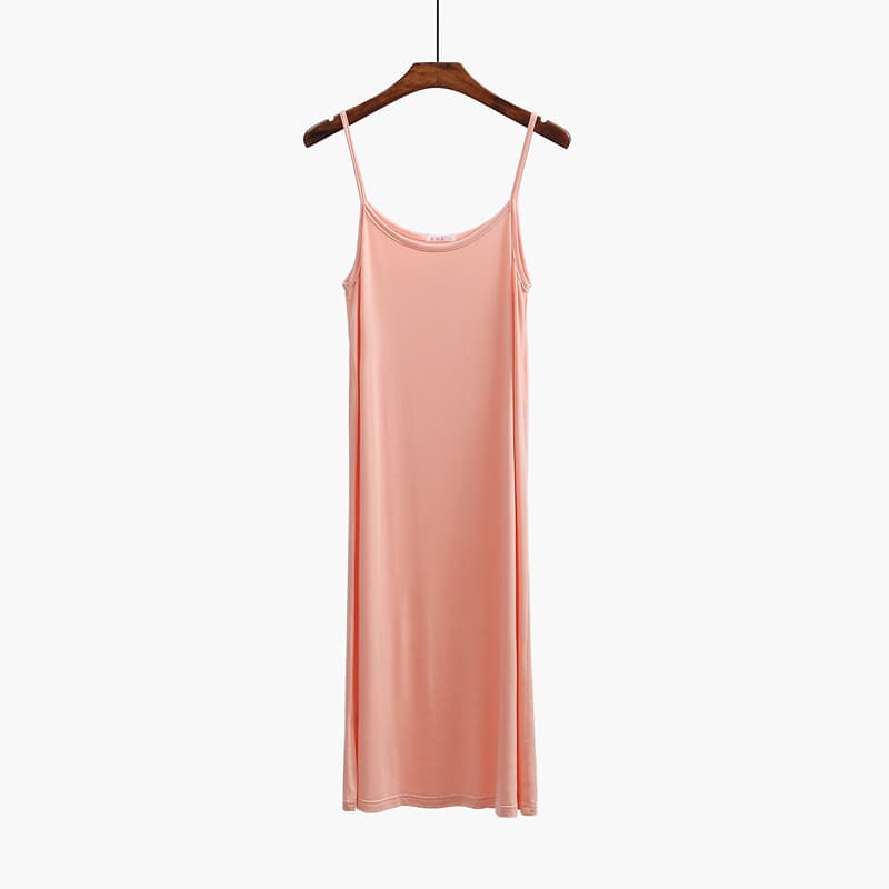 ペチコート シンプル細紐キャミソールワンピース