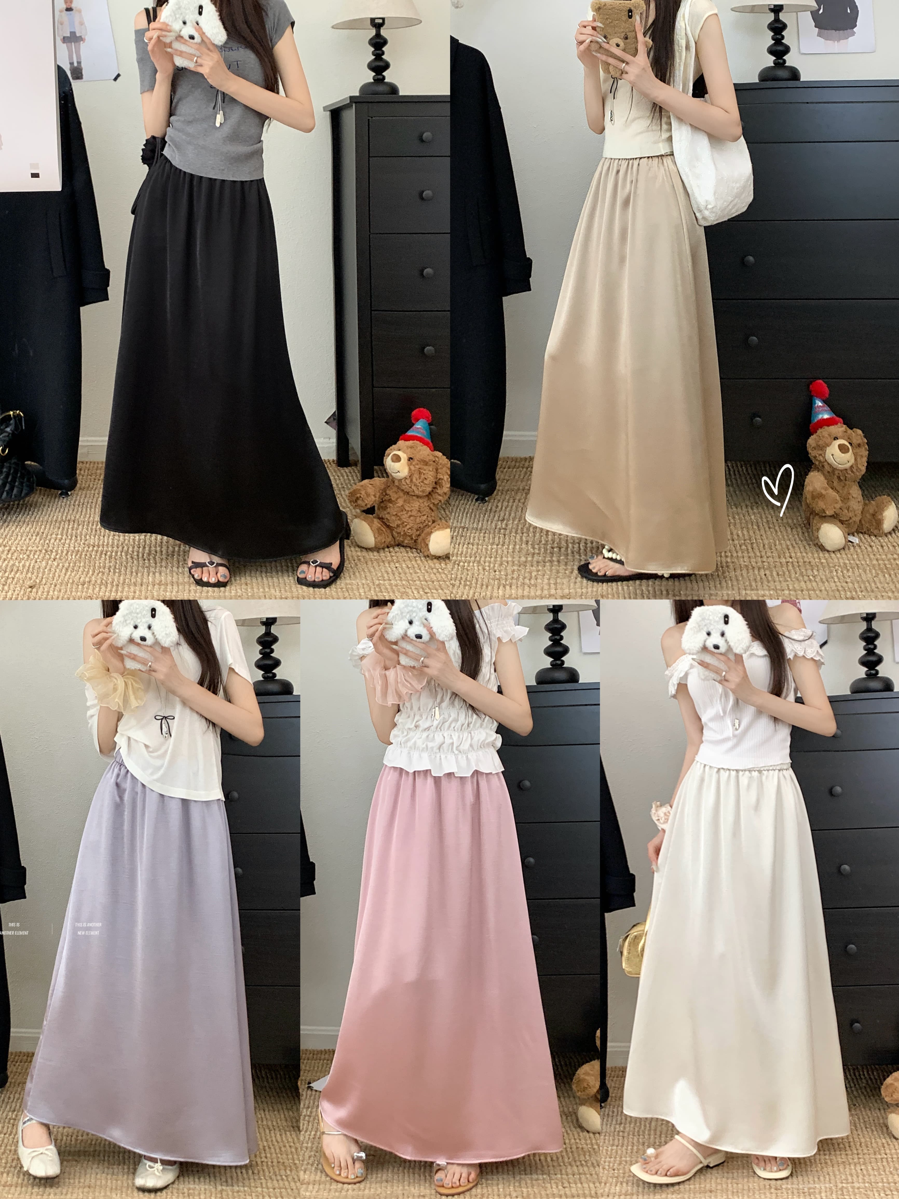 ペチコート なめらか長丈ペチコートスカート