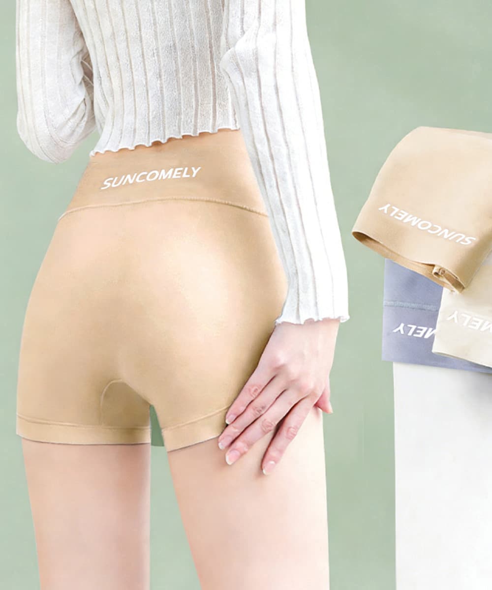 ペチコート キュロット 無縫製透け防止ボクサーパンツ
