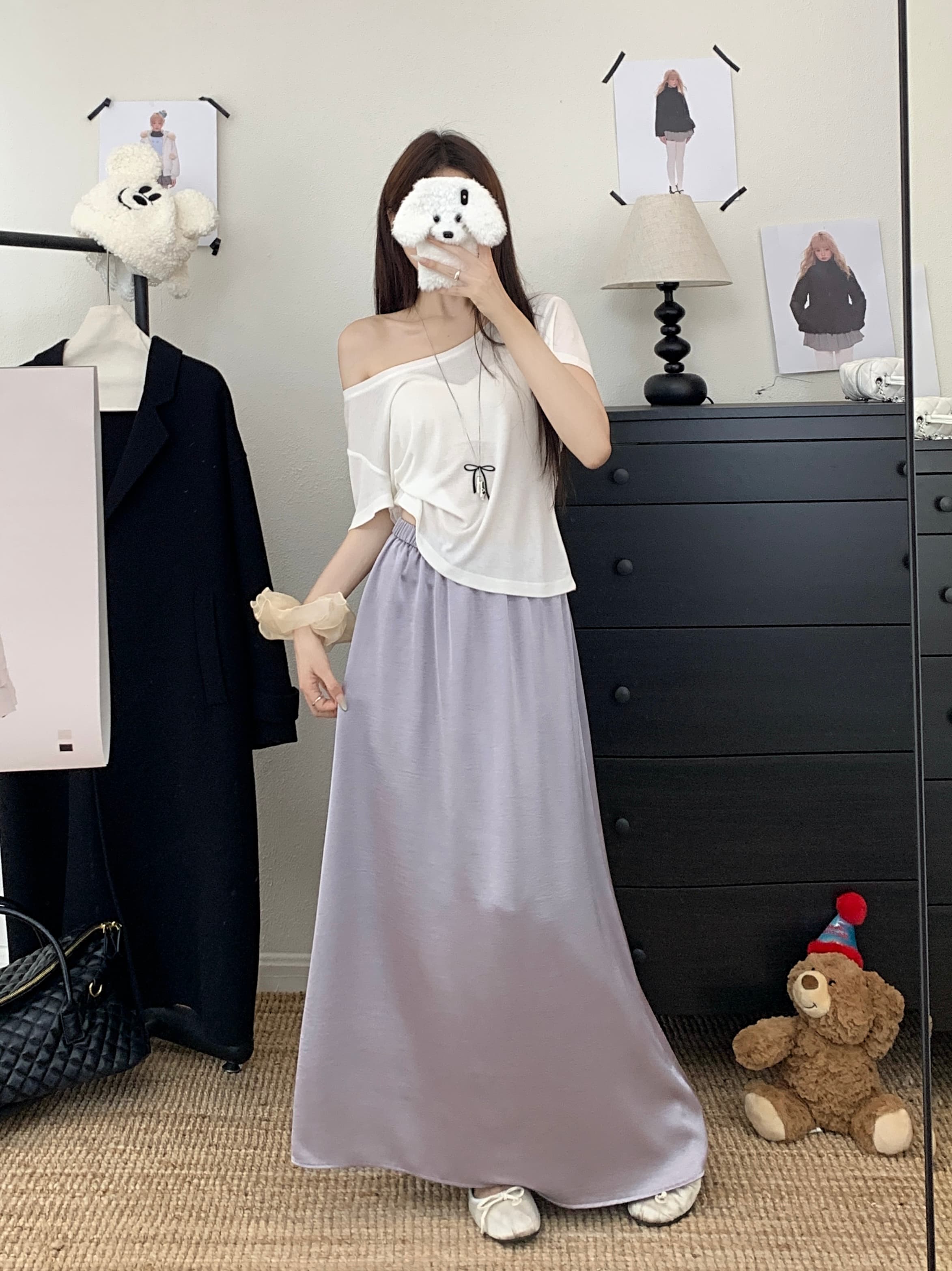 ペチコート なめらか長丈ペチコートスカート