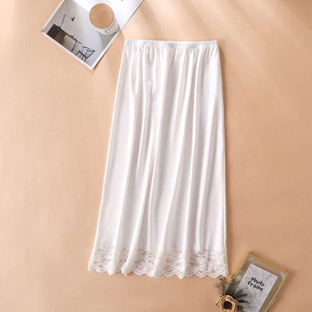ペチコート レース 裾花レースペチコート