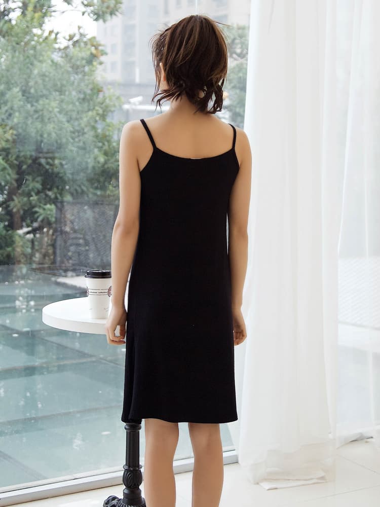 ペチコート シンプル細紐キャミソールワンピース