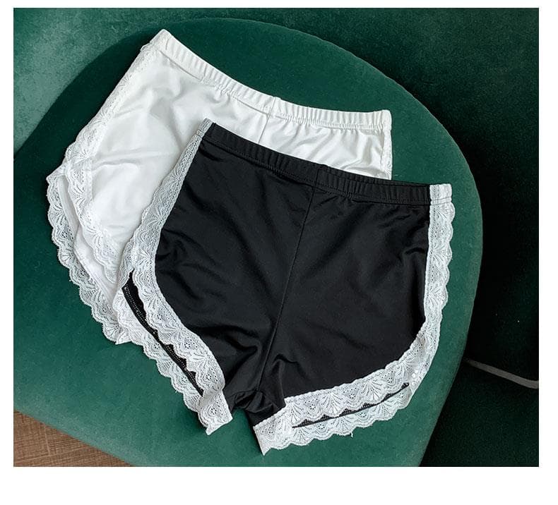ペチコート キュロット レース縁取りぺチコートキュロット