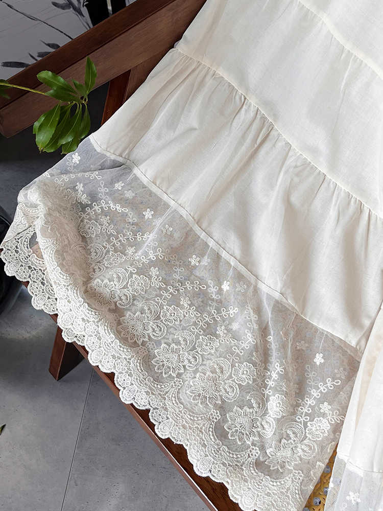 ペチコート レース 優美な花刺繍レースペチコート