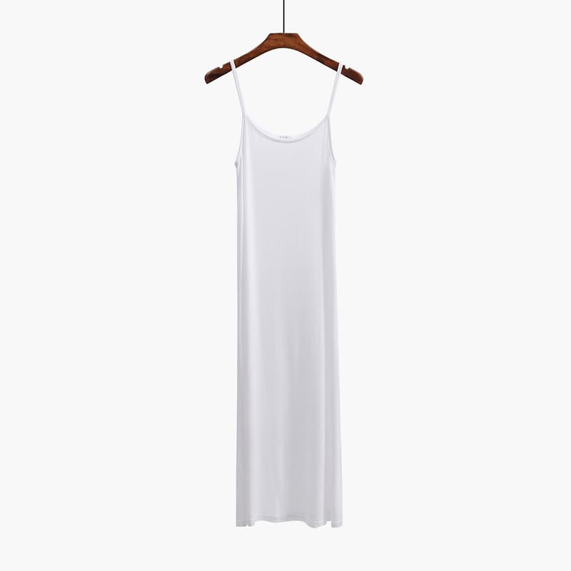 ペチコート シンプル細紐キャミソールワンピース