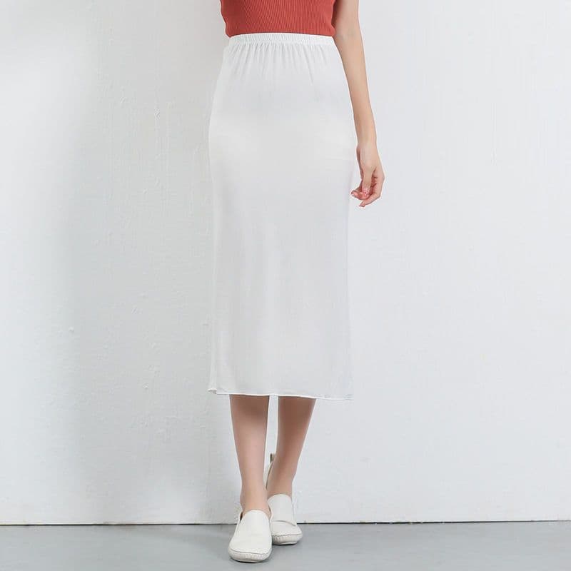 透け防止ペチコート無地インナースカート