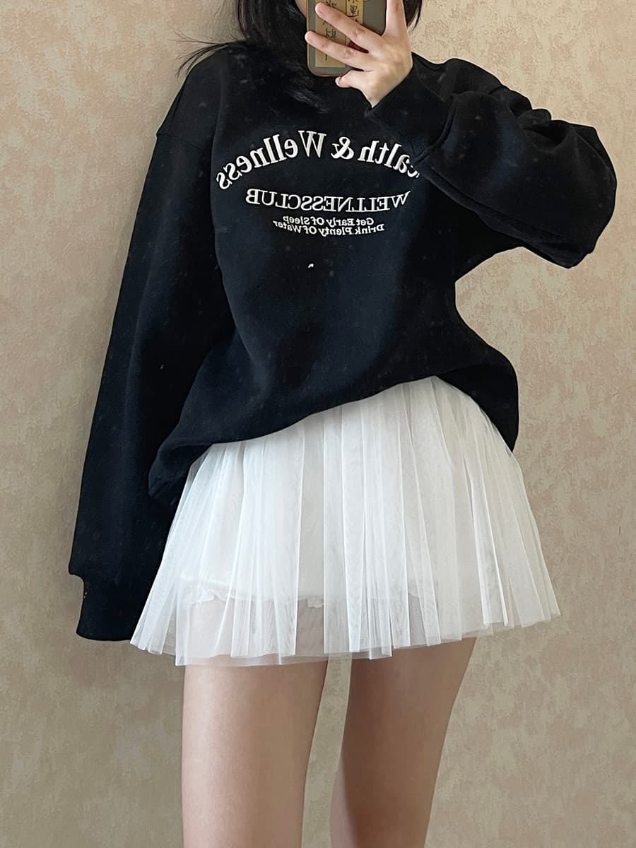 ペチコート スカート ふんわりチュールプリーツ