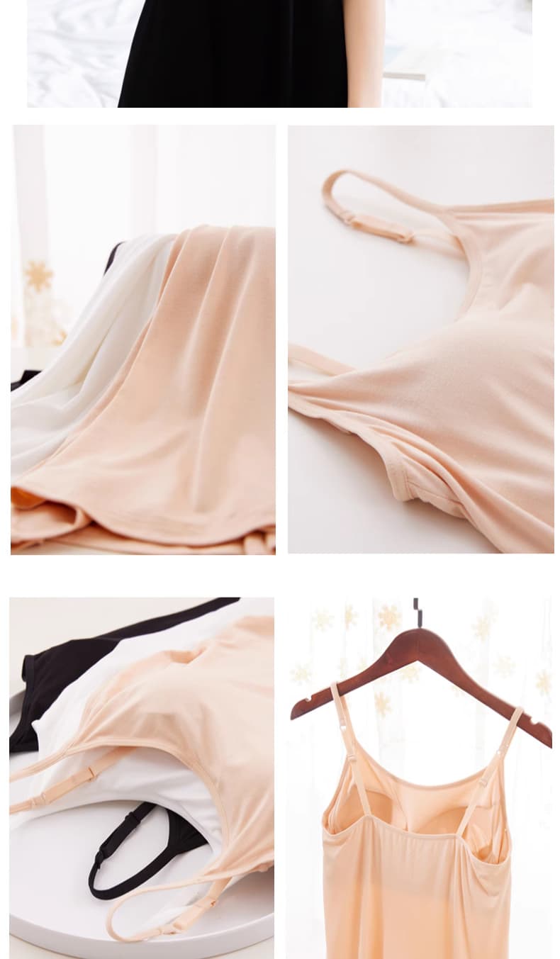 ペチコート なめらかキャミペチコートワンピース