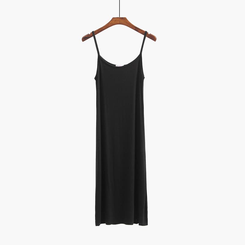ペチコート シンプル細紐キャミソールワンピース