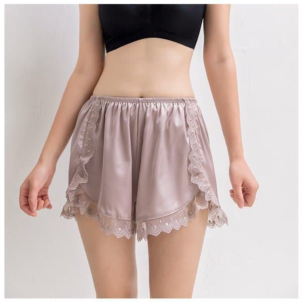 ペチコート レース付きキュロット見せパン女性用下着ショートパンツ
