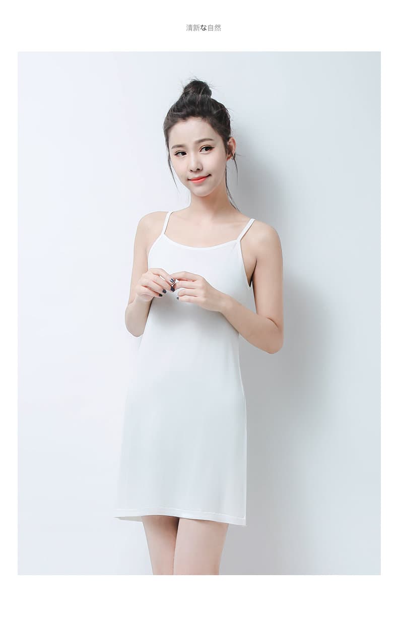 ペチコート シンプル肌触りペチコートワンピース