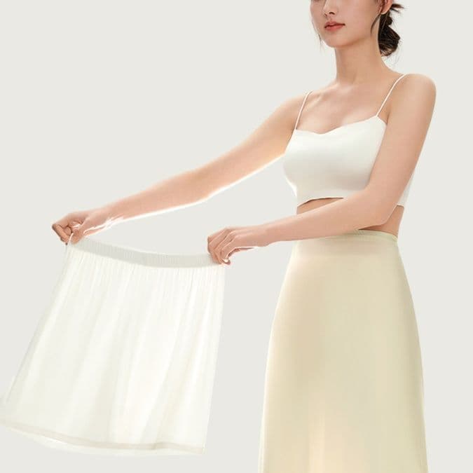 ペチコート スカート シルキー美シルエットペチコート