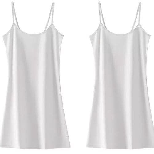 ペチコート シンプル肌触りキャミワンピース