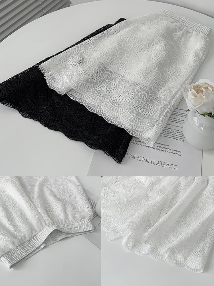 ペチコート キュロット 花レース重ね ペチコートキュロット