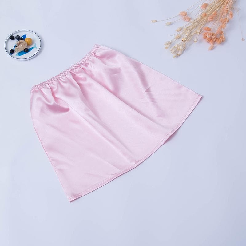 ペチコート 滑らかサテン調シンプルペチコートスカート