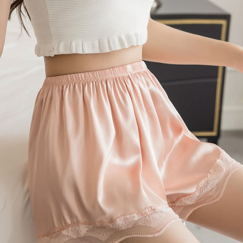 ペチコート レース裾透け防止ペチパンツ女性用
